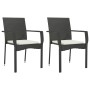 Set de comedor de jardín 9 pzas y cojines ratán sintético negro von , Gartensets - Ref: Foro24-3213495, Preis: 646,55 €, Raba...