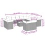 Set sofás de jardín 14 pzas con cojines ratán sintético marrón by , Garden sets - Ref: Foro24-3250402, Price: 1,00 €, Discoun...