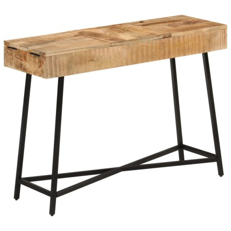 Mesa tocador madera maciza mango rugosa y hierro 105x35x75 cm de , Tocadores para dormitorios - Ref: Foro24-372738, Precio: 1...