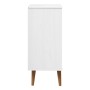 Mesita de noche MOLDE madera maciza de pino blanca 40x35x82 cm by , Drawers - Ref: Foro24-350502, Price: 131,97 €, Discount: %