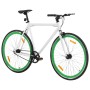 Bicicleta de piñón fijo blanco y verde 700c 59 cm by , bikes - Ref: Foro24-92269, Price: 270,18 €, Discount: %