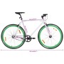 Bicicleta de piñón fijo blanco y verde 700c 59 cm by , bikes - Ref: Foro24-92269, Price: 270,18 €, Discount: %