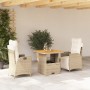 Set comedor de jardín 3 pzas con cojines ratán sintético beige von , Gartensets - Ref: Foro24-3277471, Preis: 373,36 €, Rabat...