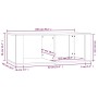 Mesa de centro madera contrachapada gris hormigón 100x50x36 cm by , Coffee table - Ref: Foro24-816524, Price: 59,50 €, Discou...