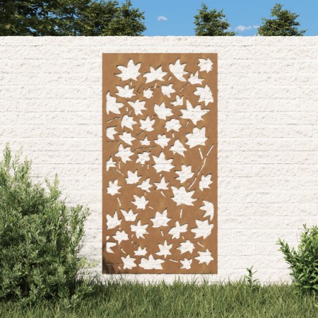 Adorno de pared jardín acero corten diseño hoja arce 105x55 cm by , Posters, prints and visual art - Ref: Foro24-824479, Pric...