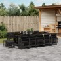 Set comedor de jardín con cojines 15 pzas ratán sintético negro by , Garden sets - Ref: Foro24-3210991, Price: 774,53 €, Disc...