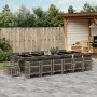 Set comedor de jardín 17 pzas y cojines ratán sintético gris von , Gartensets - Ref: Foro24-3211004, Preis: 1,00 €, Rabatt: %