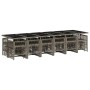 Set comedor de jardín 17 pzas y cojines ratán sintético gris von , Gartensets - Ref: Foro24-3211004, Preis: 1,00 €, Rabatt: %