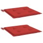 Cojines de silla de jardín 2 uds tela Oxford rojo 40x40x3 cm von , Kissen für Stühle und Sofas - Ref: Foro24-314014, Preis: 2...