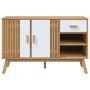 Aparador OLDEN madera maciza pino blanco y marrón 114x43x73,5cm von , Sideboards - Ref: Foro24-358608, Preis: 158,04 €, Rabat...