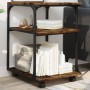 Soporte de impresora 3 niveles roble ahumado 43x48x64 cm von , Drucker unterstützt - Ref: Foro24-842278, Preis: 49,19 €, Raba...