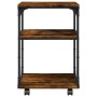 Soporte de impresora 3 niveles roble ahumado 43x48x64 cm von , Drucker unterstützt - Ref: Foro24-842278, Preis: 49,19 €, Raba...