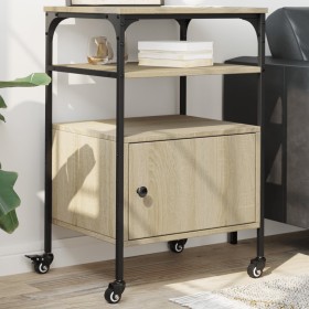 Soporte de impresora 3 niveles roble Sonoma 50x40x76 cm von , Drucker unterstützt - Ref: Foro24-842292, Preis: 77,43 €, Rabat...