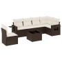 Juego de sofás de jardín 7 piezas con cojines ratán PE marrón by , Garden sets - Ref: Foro24-3252580, Price: 477,64 €, Discou...