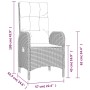 Set comedor jardín 7 pzas y cojines ratán sintético gris by , Garden sets - Ref: Foro24-3213527, Price: 940,47 €, Discount: %