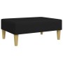 Sofá cama de 2 plazas con almohadas y taburete terciopelo negro de , Sofás - Ref: Foro24-3216217, Precio: 311,61 €, Descuento: %