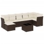 Set sofás de jardín 8 piezas y cojines ratán sintético marrón von , Gartensets - Ref: Foro24-3249822, Preis: 491,05 €, Rabatt: %