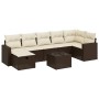 Set sofás de jardín 8 piezas y cojines ratán sintético marrón by , Garden sets - Ref: Foro24-3263519, Price: 515,99 €, Discou...