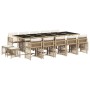 Set comedor de jardín con cojines 15 pzas ratán sintético beige von , Gartensets - Ref: Foro24-3211714, Preis: 997,14 €, Raba...