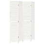 Biombo separador de 4 paneles madera maciza Paulownia blanco by , Room dividers - Ref: Foro24-358835, Price: 122,96 €, Discou...