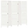 Biombo separador de 5 paneles madera maciza Paulownia blanco by , Room dividers - Ref: Foro24-358837, Price: 135,44 €, Discou...