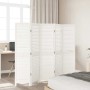 Biombo separador de 5 paneles madera maciza Paulownia blanco by , Room dividers - Ref: Foro24-358837, Price: 135,44 €, Discou...