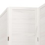 Biombo separador de 5 paneles madera maciza Paulownia blanco by , Room dividers - Ref: Foro24-358837, Price: 135,44 €, Discou...