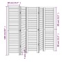 Biombo separador de 5 paneles madera maciza Paulownia blanco by , Room dividers - Ref: Foro24-358837, Price: 135,44 €, Discou...