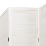 Biombo separador de 6 paneles madera maciza Paulownia blanco by , Room dividers - Ref: Foro24-358842, Price: 190,41 €, Discou...