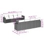 Set de sofás de jardín 9 pzas con cojines ratán sintético beige von , Gartensets - Ref: Foro24-3256373, Preis: 667,02 €, Raba...