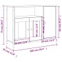Aparador madera de ingeniería gris Sonoma 100x35x75 cm by , Sideboards - Ref: Foro24-835512, Price: 96,06 €, Discount: %