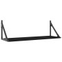 Estantes de pared 2 uds madera ingeniería negro 80x25x25,5 cm by , Shelves and shelves - Ref: Foro24-836338, Price: 45,00 €, ...