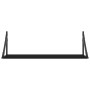 Estantes de pared 2 uds madera ingeniería negro 80x25x25,5 cm by , Shelves and shelves - Ref: Foro24-836338, Price: 45,00 €, ...