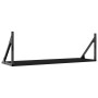 Estantes de pared 2 uds madera ingeniería negro 80x25x25,5 cm by , Shelves and shelves - Ref: Foro24-836338, Price: 45,00 €, ...