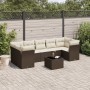 Set sofás de jardín 8 piezas y cojines ratán sintético marrón de , Conjuntos de jardín - Ref: Foro24-3217293, Precio: 544,10 ...