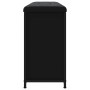 Banco zapatero con cajón abatible negro 102x32x56 cm by , Benches for halls and storage - Ref: Foro24-835127, Price: 98,34 €,...