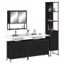 Juego de muebles de baño 4 pzas madera contrachapada negro by , Bathroom furniture - Ref: Foro24-3214690, Price: 242,50 €, Di...