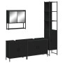 Juego de muebles de baño 4 pzas madera contrachapada negro by , Bathroom furniture - Ref: Foro24-3214690, Price: 242,50 €, Di...