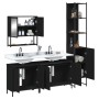 Juego de muebles de baño 4 pzas madera contrachapada negro by , Bathroom furniture - Ref: Foro24-3214690, Price: 242,50 €, Di...