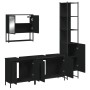 Juego de muebles de baño 4 pzas madera contrachapada negro by , Bathroom furniture - Ref: Foro24-3214690, Price: 242,50 €, Di...