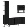 Juego de muebles de baño 4 pzas madera contrachapada negro by , Bathroom furniture - Ref: Foro24-3214690, Price: 242,50 €, Di...