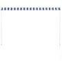 Toldo retráctil 200x150 cm azul y blanco de , Toldos - Ref: Foro24-143747, Precio: 48,00 €