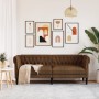 Sofá Chesterfield de 3 plazas tela marrón von , Sofas - Ref: Foro24-372564, Preis: 366,21 €, Rabatt: %