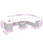 Set de sofás de jardín 11 pzas cojines ratán sintético marrón by , Garden sets - Ref: Foro24-3217873, Price: 695,65 €, Discou...