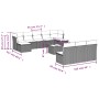 Set de sofás de jardín 11 pzas cojines ratán sintético marrón von , Gartensets - Ref: Foro24-3218303, Preis: 649,81 €, Rabatt: %