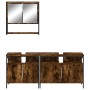 Set de muebles baño 3 pzas madera contrachapada roble ahumado von , Badezimmermöbel - Ref: Foro24-3214667, Preis: 153,91 €, R...