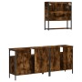 Set de muebles baño 3 pzas madera contrachapada roble ahumado von , Badezimmermöbel - Ref: Foro24-3214667, Preis: 153,91 €, R...