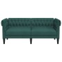 Sofá Chesterfield de 2 plazas tela verde oscuro by , Sofas - Ref: Foro24-372551, Price: 321,73 €, Discount: %