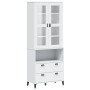 Aparador alto VIKEN madera maciza de pino blanco 80x40x200 cm by , Sideboards - Ref: Foro24-3207141, Price: 336,30 €, Discoun...