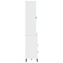 Aparador alto VIKEN madera maciza de pino blanco 80x40x200 cm by , Sideboards - Ref: Foro24-3207141, Price: 336,30 €, Discoun...